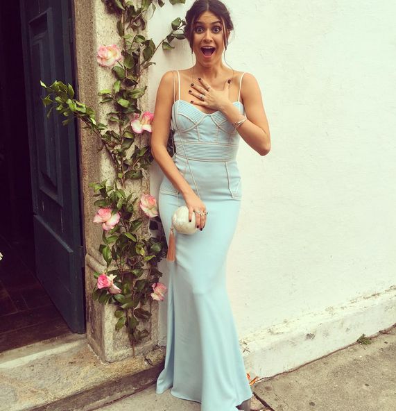 Tayla Ayala já usou o tom em um vestido de casamento (Foto: Reprodução)